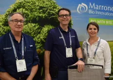 Marrone Bio Innovations recently merged with Bioceres Crop Solutions and will now operate under the ProFarm name, still selling all the same products. Steve Bogash, John Driver and Angela Keyser.