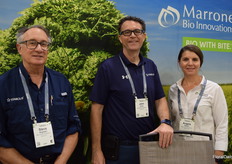 Marrone Bio Innovations recently merged with Bioceres Crop Solutions and will now operate under the ProFarm name, still selling all the same products. Steve Bogash, John Driver and Angela Keyser.