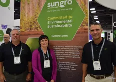 Ron Sutton, Gina Zirkle and Stephen Markert, with Sun Gro Horticulture