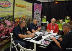 Justin Cartmel and Phillip Townshand  with Tesselaar Plants, writing an order?