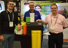 Kevin Brennan, Brad Shipman and Neil Kurz with United Label & Sales Corporation are proud to show the TXPEX6 industry leading thermal transfer printer for nursery tags