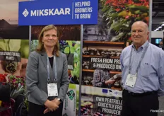 Kristel Tombak and Phil Peterson with Miksaar, Estonian peat and substrates for plants.