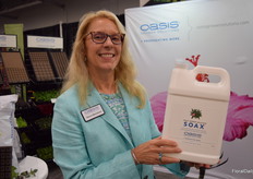 Soax by Oasis is the wetting agent to provide uniform moist environment throughout root zone