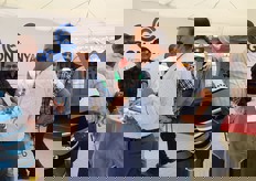 Meetings ongoing at the booth of Elgon Kenya. 