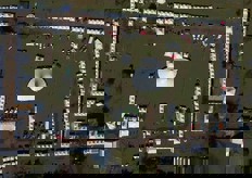 Elevated view of the fair. 