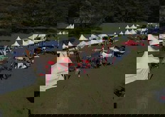 Elevated view of the fair.