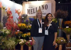 Karri Mast and Hanna Alfadaghi with Mellano and company showcasing our California flowers and mass market bouquet also proud to be a part of CAG
