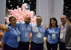 Dianna Mera , Mauricio Ospina, Sebastián Franco, Annie Bejarano and Roger Wright from EQR ROSES. Looking to expand to Europe. Visit them at the IFTF