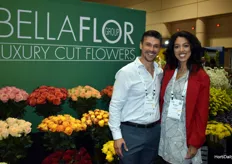 Juan Pablo Sierra with Bellaflor and Brittany Redmon with J Z Flowers USA