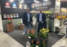 Antoine Groot and Hylke Kroon of Takii Europe. They are presenting their new Cannova Red Golden Flame and the Corelli series.
