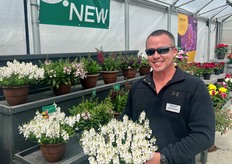 Danziger's new Diascia Trinity Grace with Joel Kempfer of Express Seed Company.