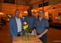 William Woodward of Cipasi with Gatimy Hezron and Corne Kotze of Morgan Cargo. 