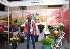 George Githaiga of Gatoka Linited, a roses and summer flower grower in Kenya, Thika.