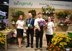 The team of Ball Ingenuity, holding kangaroo paw Celebrations, Durable Darling, and Tabletensia, Also Sunspot Rudbeckia is the highlight at Ball Ingenuity and in this picture (bottom right). Of course more varieties were on display like hydrangeas, Rex begonias and more new varieties.