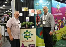 Brian Snyder and Mike Howden of Macore. They are getting into variety sign cards. “It is a thick material, which will hold up easily for one season and it is also made from a strong color fast ink. No fade in the color.”