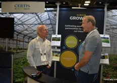 Jim Black with Certis in conversation with a potetial client