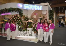 The team of Gambur Flowers, they are specialised in the production of carnations.