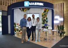 The team Maersk. Their theme for Proflora is to discover the wonders of the ageless flowers.