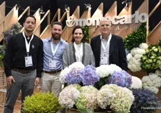 The team of Montecarlo, a grower of hydrangeas, asters and greens, from Rionegro, Colombia.
