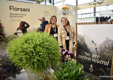 Sisters Garcia of Florsani. Over the years, this Ecuadorian farm expanded a lot, growing greens, lisianthus, lipesuum, craspedias, sunflowers and much more on three farms. And for one year now, their farm is are carbon neutral and this year they obtained the Florverde certification.