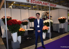 Andres Muñoz Vivanco of Ecuaplanet Roses, an Ecuadorian grower of roses.