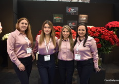 The team of Grupo Del Pacifico. This year this Ecuadorian rose grower opened a channel distribution in Miami