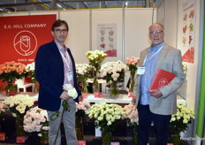 Leonardo Diaz and Dean Rule of E.G. Hill presenting their novelties, including Be Amazing, Aly, Morning star, New Moon and the virtuous garden family.