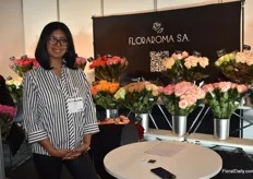 Marcela grow Floraroma from Ecuador growing standard and tinted roses.