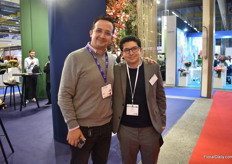 Andres Romero of High Control Group and ismael Herrera of Wayra Roses Farm .