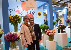 Alberto Lavoro of Flora Campana and their interpreter Valentina.