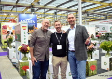 Jeroen Oudheusden of FSI,  antonio Menezes of Chrysal and Raimon Loman of Dutch Flower Group.