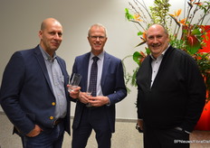 Lau Hoorn of Van Dijk Flora, Kees Waqué of Desch Plantpak and Oliver Mathys of I Green You