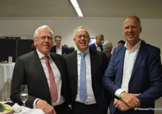 Willem Snoeker of Interpolis, Bernard Oosterom, president AIPH, and Coen van Ruiten of the HAS Den Bosch