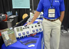 Michael Bogolawski with Hanna Instruments, showing various of their measurement solutions.