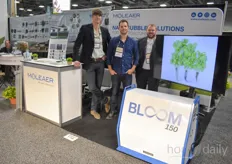 Michiel de Jong, Warren Russen & Jason Verhoef with Moleaer, showing the Bloom 150 that’s being used by more and more growers in both the US as well as Europe. One of them is Kruidenaer, read their story here.