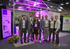 The team with HortAmericas. During the show amongst other things the new Arize Element Top Light, the L1000, was launched by Current powered by GE, and Hort Americas and Current announced their partnership for LED lighting. Read more about it here.