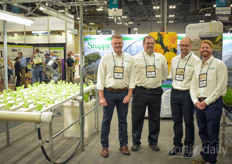 Chad Gooley, James Partis, Mike Kovalycsik & Travis Grasser with Stuppy.