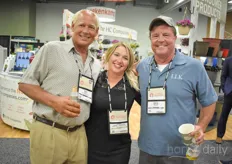 Time to toast! You can leave that to Bert Neeft with Total Energy Group, Julie Gilbert -Vijverberg with G&V Greenhouse Solutions & Dave Burwell with LL Klink.