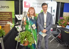 Maija Strauts & Tom Reksna with Aranet, showing their wireless solutions for horticultural measuring.