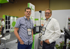 Frank Paul with Green Circle Growers, one of the leading and biggest orchid growers in North America, visits Sjaak Bakker with Ridder.