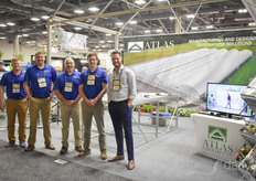 Kurt Magstadt, Heath Spradley, Bill Mathis, Stuart Summer with Atlas Greenhouses are visited by Adam Roush with Costa Farms