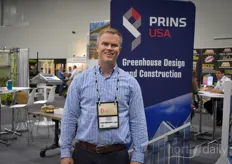 Prins USA again was present with their partners Stolze at the Cultivate. In the photo Justin Harding with Prins USA. 