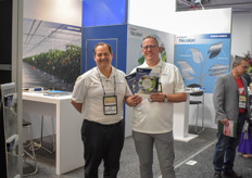 Alan Juncker & Klaas-Jan de Ruiter with Ten Cate. The company offers horticultural fabrics. 