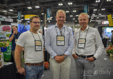 Hawthorne visiting the show! In the photo Auke Anema, Fred Bosch & Nico van der Houwen. 