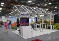 Netafim brought one of their own built greenhouses to the show this year.