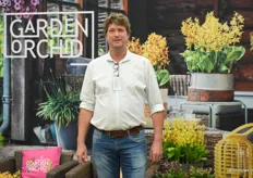 Dennis Veldhoven form Anthura was also there together with his Garden Orchids.