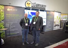 As the rest of the team was out for lunch, Larry Chartier & Scott Holmes had time for a photo. The etGROW products provide insights on growing.