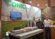 Jurdi Gusy & Miquel Ribera of Conic Systems are visited by Arjen Janmaat with Ridder