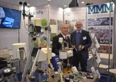 Tino Mosler & Helmut Bergemann with MMM Technologies, showing the sensors with H20, PH, EC and many more things to measure. 