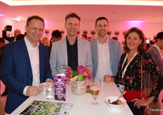 Sven Hoping (Pöppelmann), Wouter and Martijn Duijvesteijn (Beyond Chryant) and Audrey Timm (AIPH)